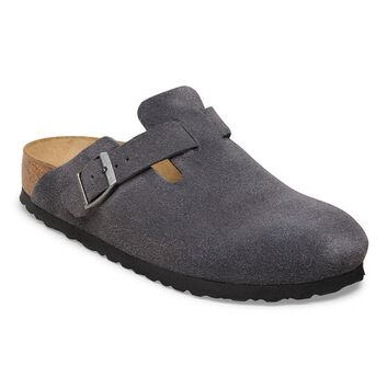 Boston Suede Leather Charcoal