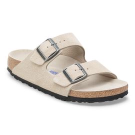 Arizona Soft Footbed Suede Leather Oyster Tonal