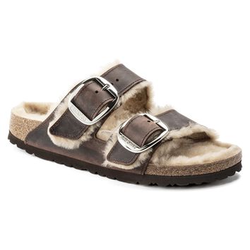 Arizona Big Buckle Shearling Natural Leather Oiled